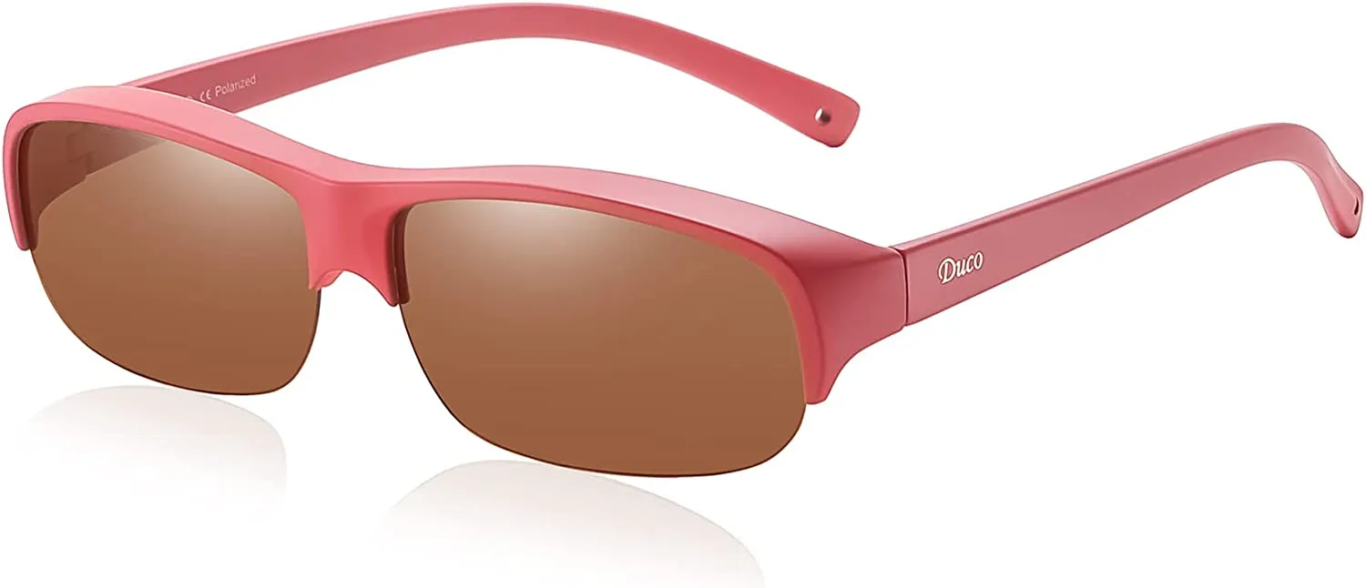 DUCO Fit Over Glasses Unisex Wraparound Glasses Polarized Sunglasses 8960
