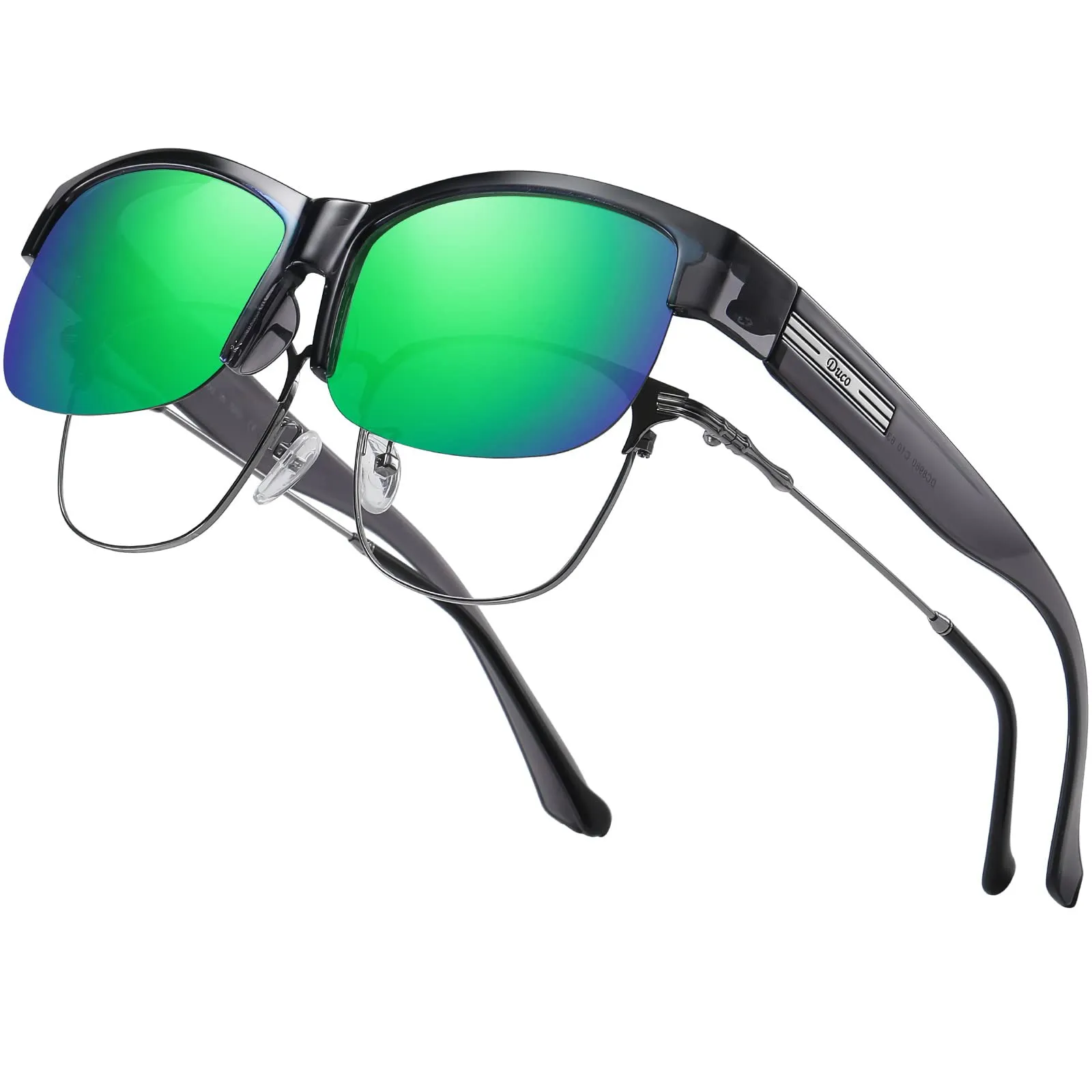 DUCO Fit Over Glasses Unisex Wraparound Glasses Polarized Sunglasses 8960