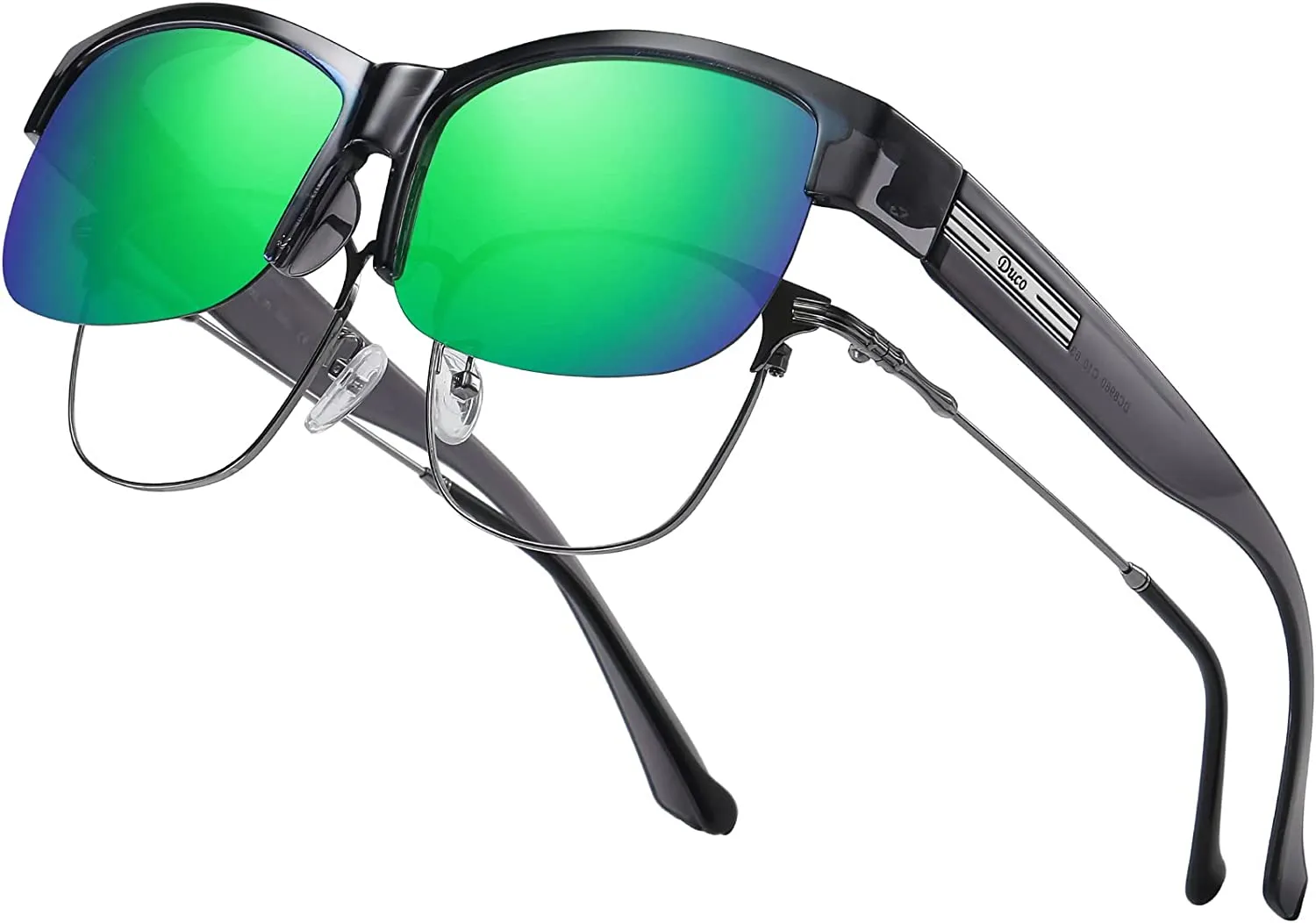 DUCO Fit Over Glasses Unisex Wraparound Glasses Polarized Sunglasses 8960