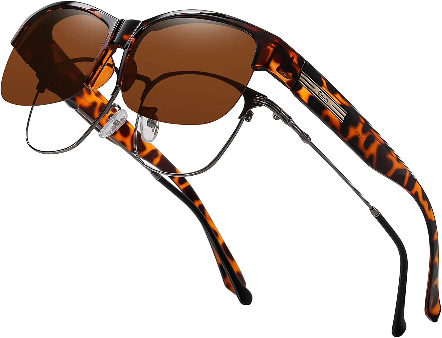 DUCO Fit Over Glasses Unisex Wraparound Glasses Polarized Sunglasses 8960