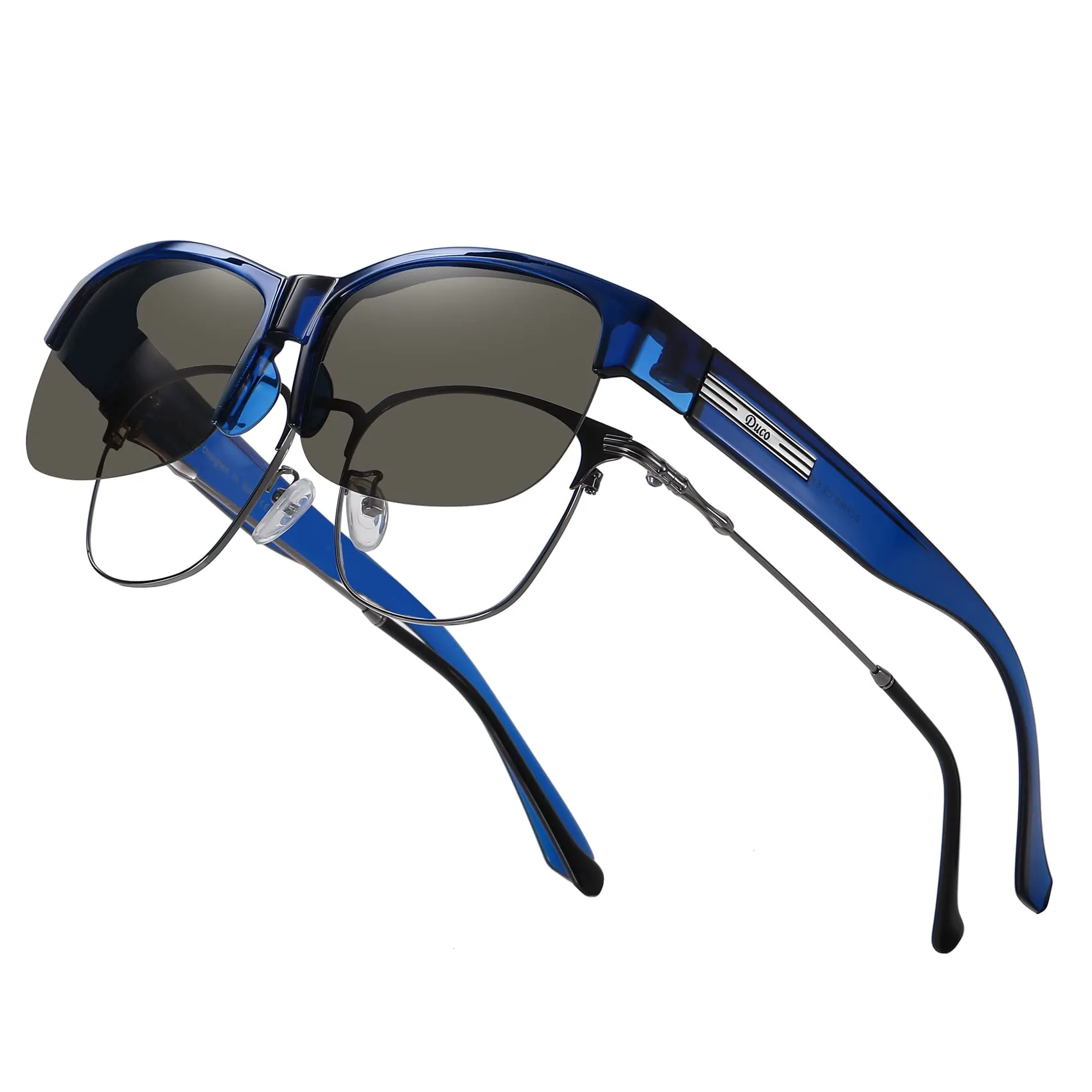 DUCO Fit Over Glasses Unisex Wraparound Glasses Polarized Sunglasses 8960