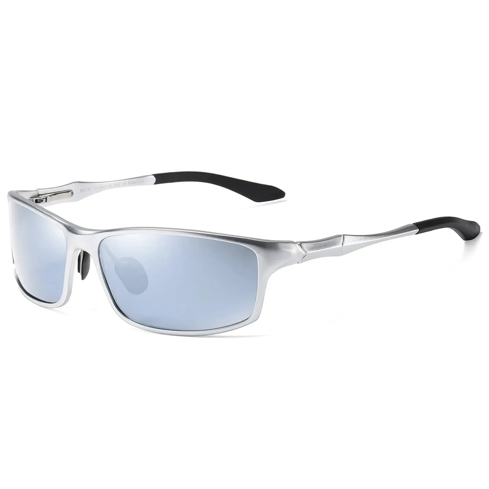 DUCO Polarized Sunglasses 100% UV400 Protection Metal Frame Driving Glasses 8201