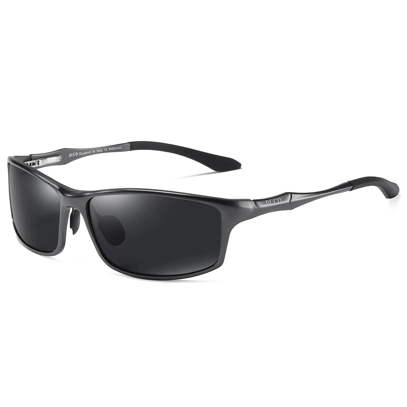 DUCO Polarized Sunglasses 100% UV400 Protection Metal Frame Driving Glasses 8201