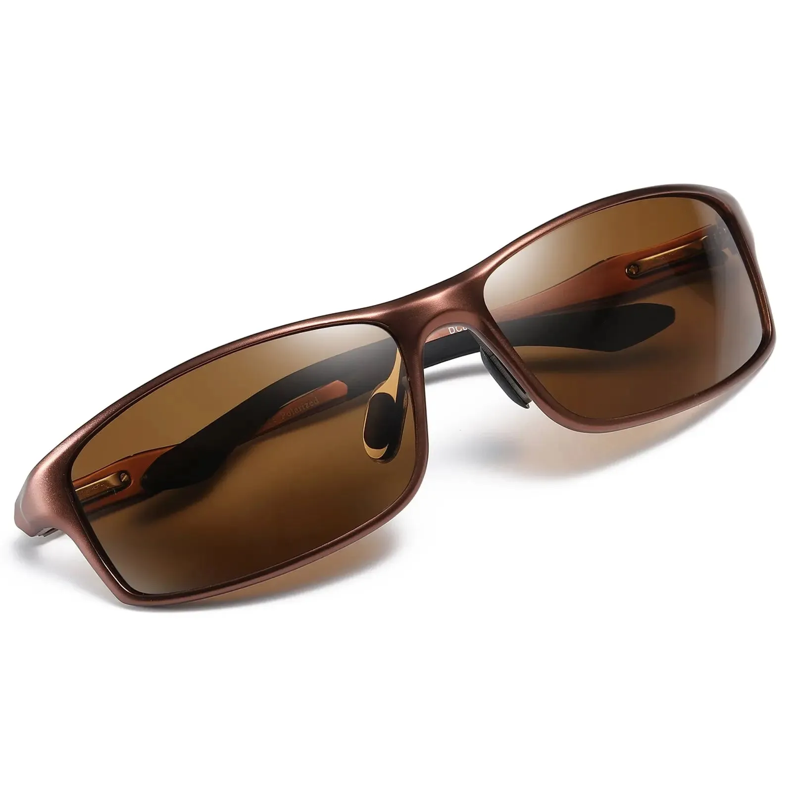 DUCO Polarized Sunglasses 100% UV400 Protection Metal Frame Driving Glasses 8201
