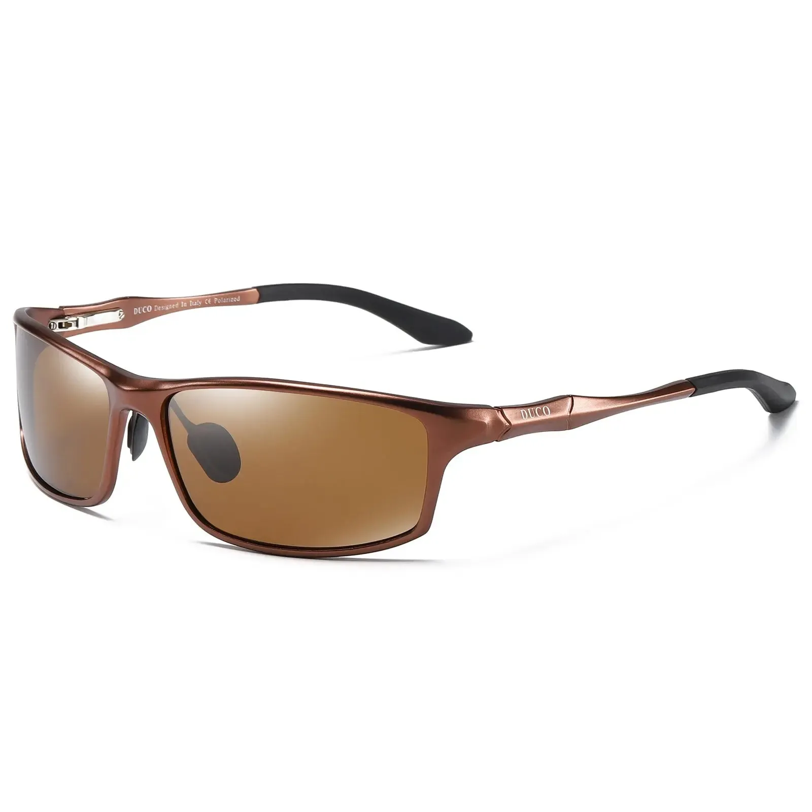 DUCO Polarized Sunglasses 100% UV400 Protection Metal Frame Driving Glasses 8201