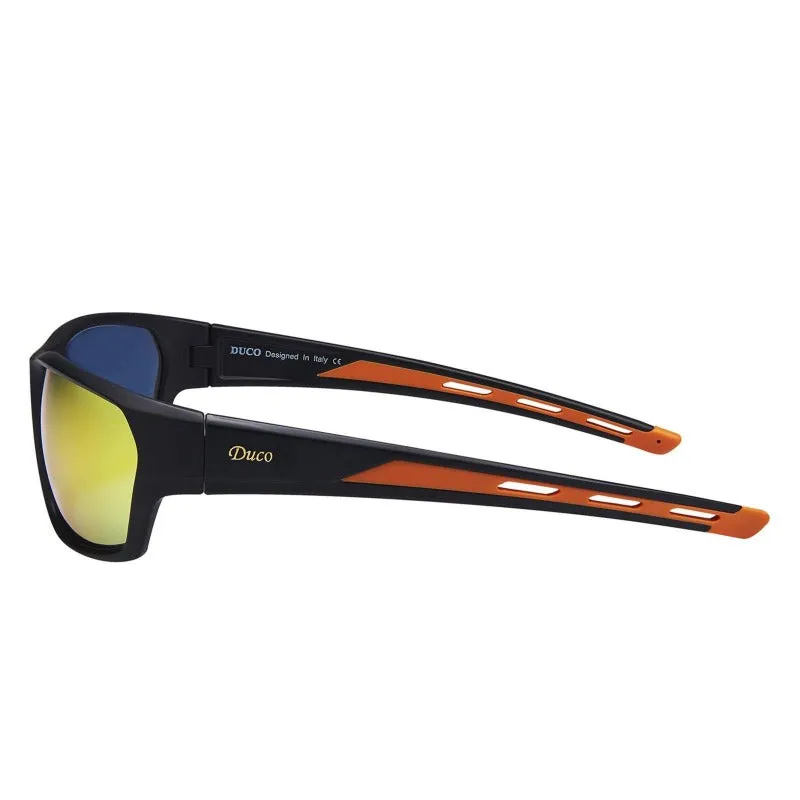 DUCO Sports Polarized Sunglasses Lightweight Wraparound Cycling Baseball Shades 6201