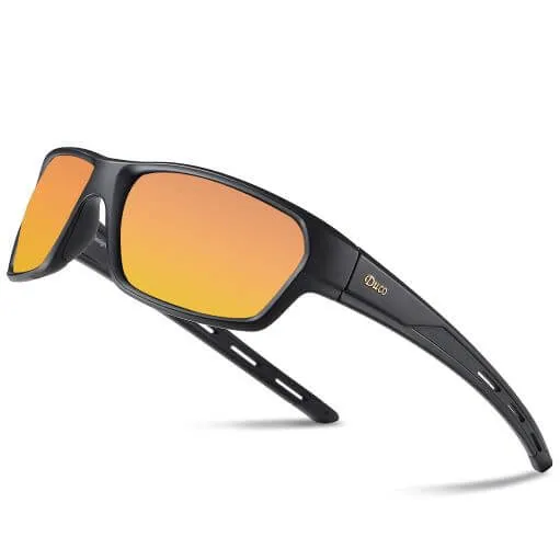 DUCO Sports Polarized Sunglasses Lightweight Wraparound Cycling Baseball Shades 6201