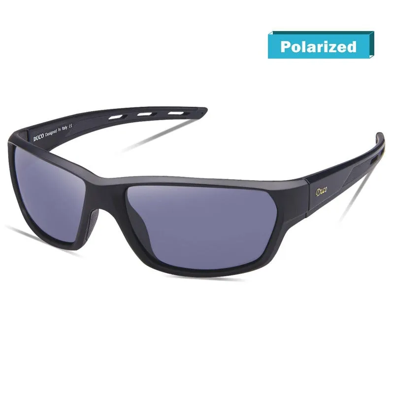 DUCO Sports Polarized Sunglasses Lightweight Wraparound Cycling Baseball Shades 6201