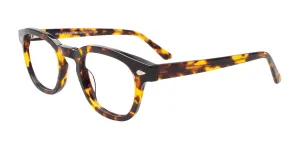 Easy3Clip EC654 Eyeglasses with Clip-on Sunglasses | Size 49