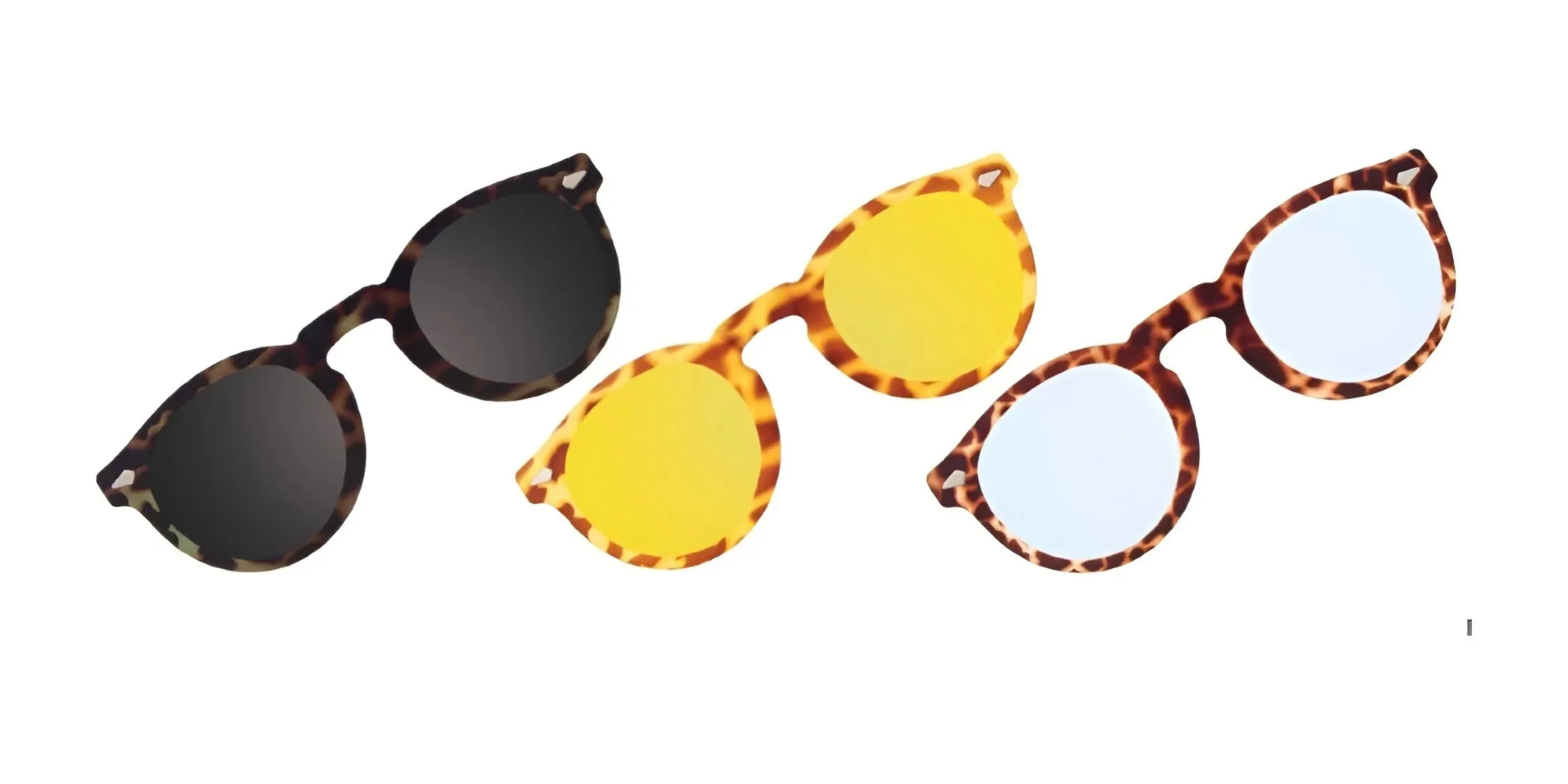 Easy3Clip EC655 Eyeglasses with Clip-on Sunglasses