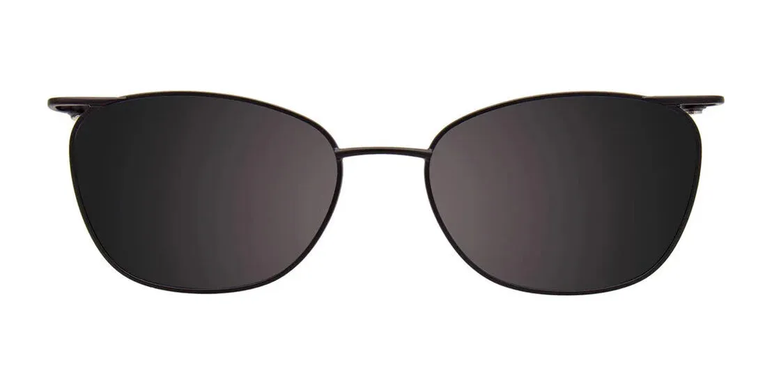 EasyClip EC557 Eyeglasses with Clip-on Sunglasses | Size 50
