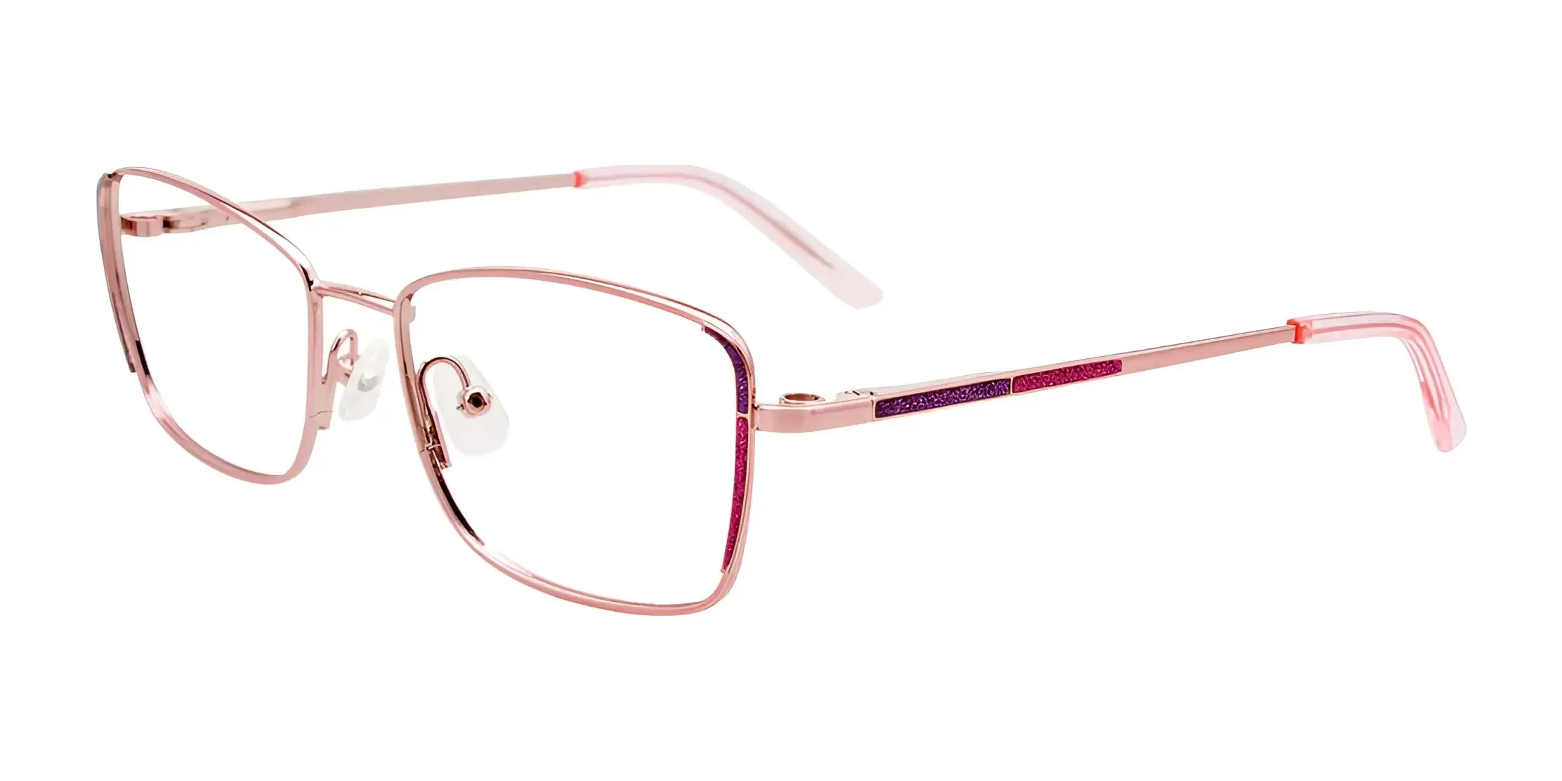 EasyClip EC607 Eyeglasses with Clip-on Sunglasses | Size 50