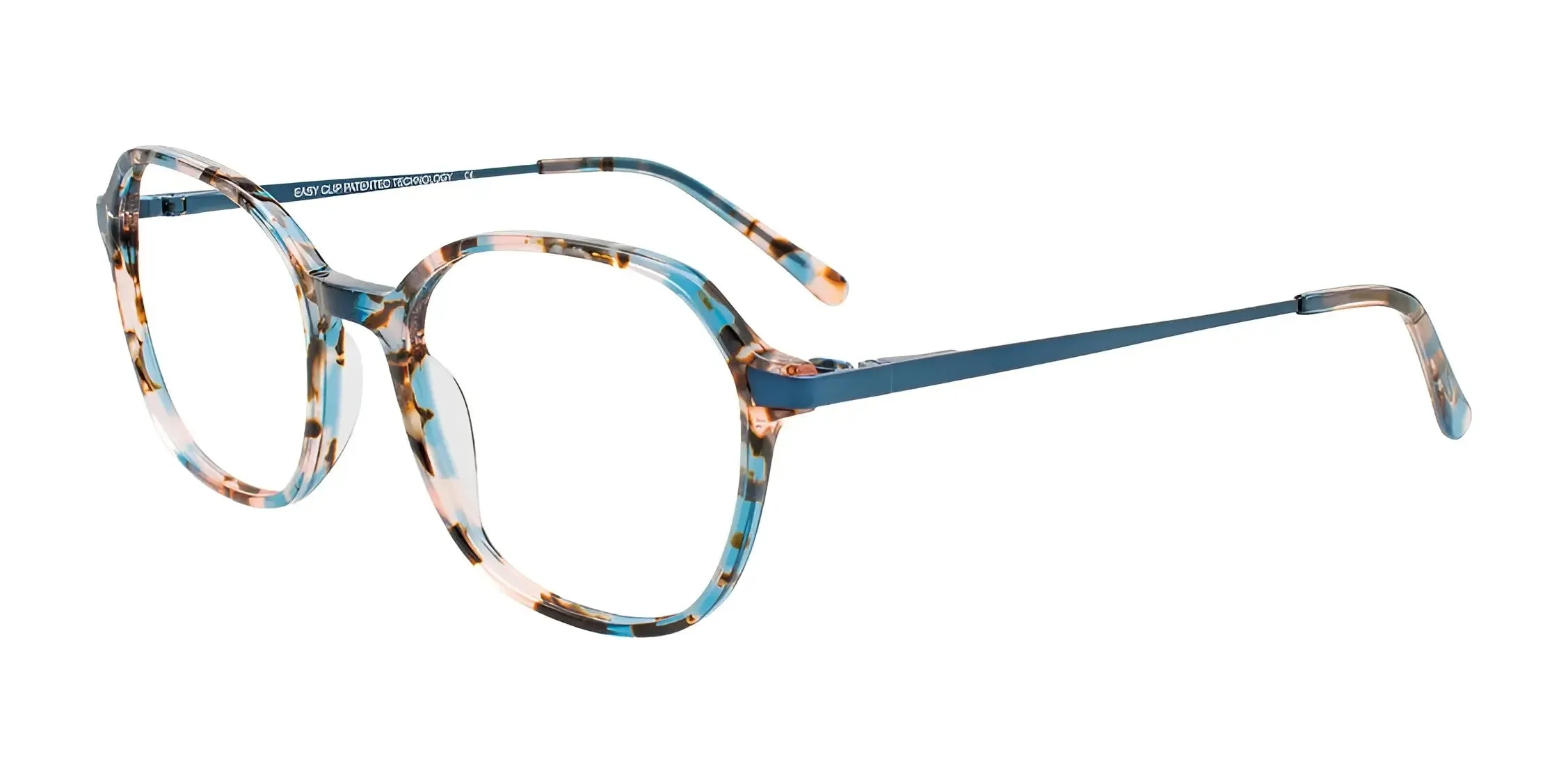 EasyClip EC676 Eyeglasses with Clip-on Sunglasses | Size 51