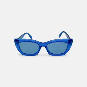 Echo Acetate Rectangle Sunglasses in Blue