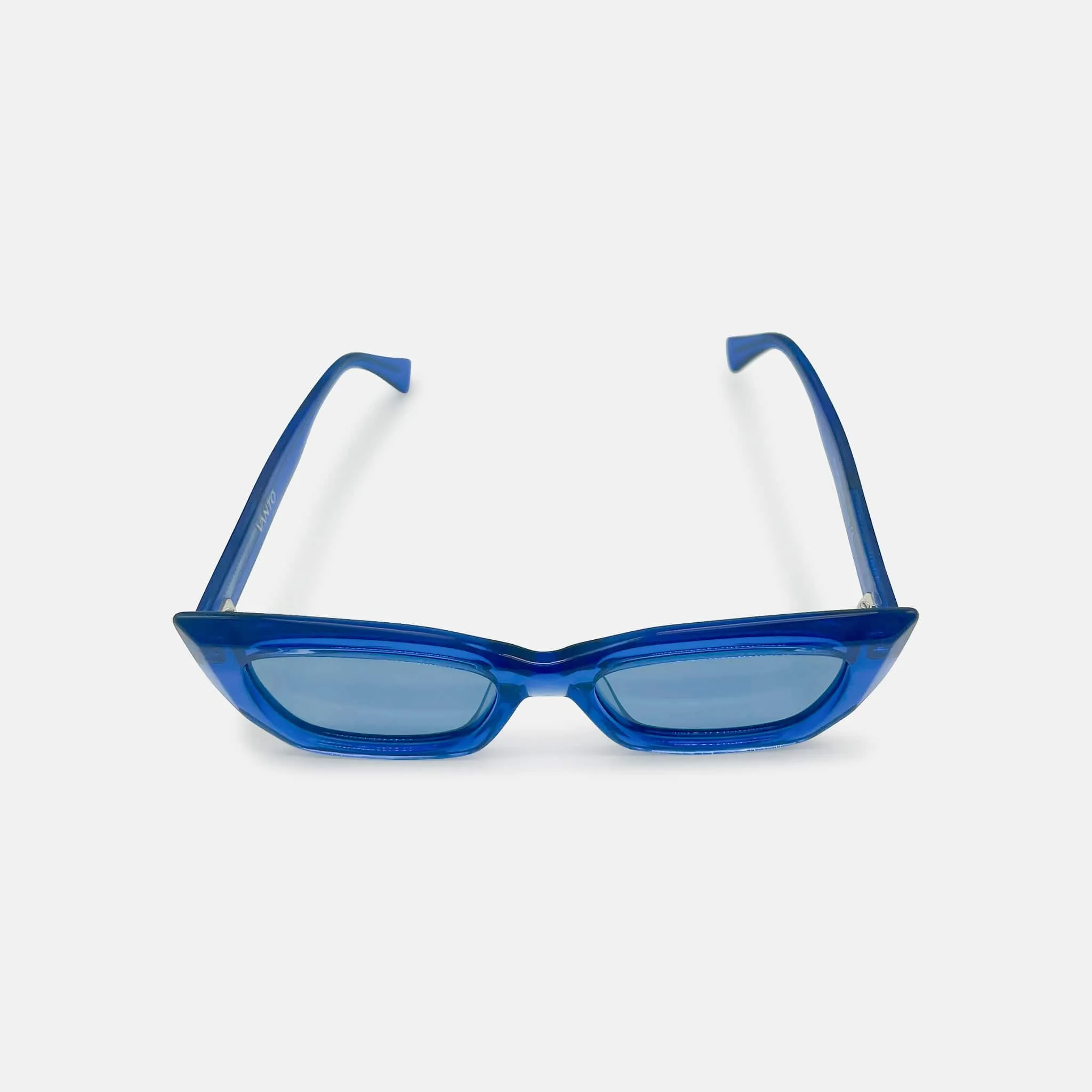 Echo Acetate Rectangle Sunglasses in Blue