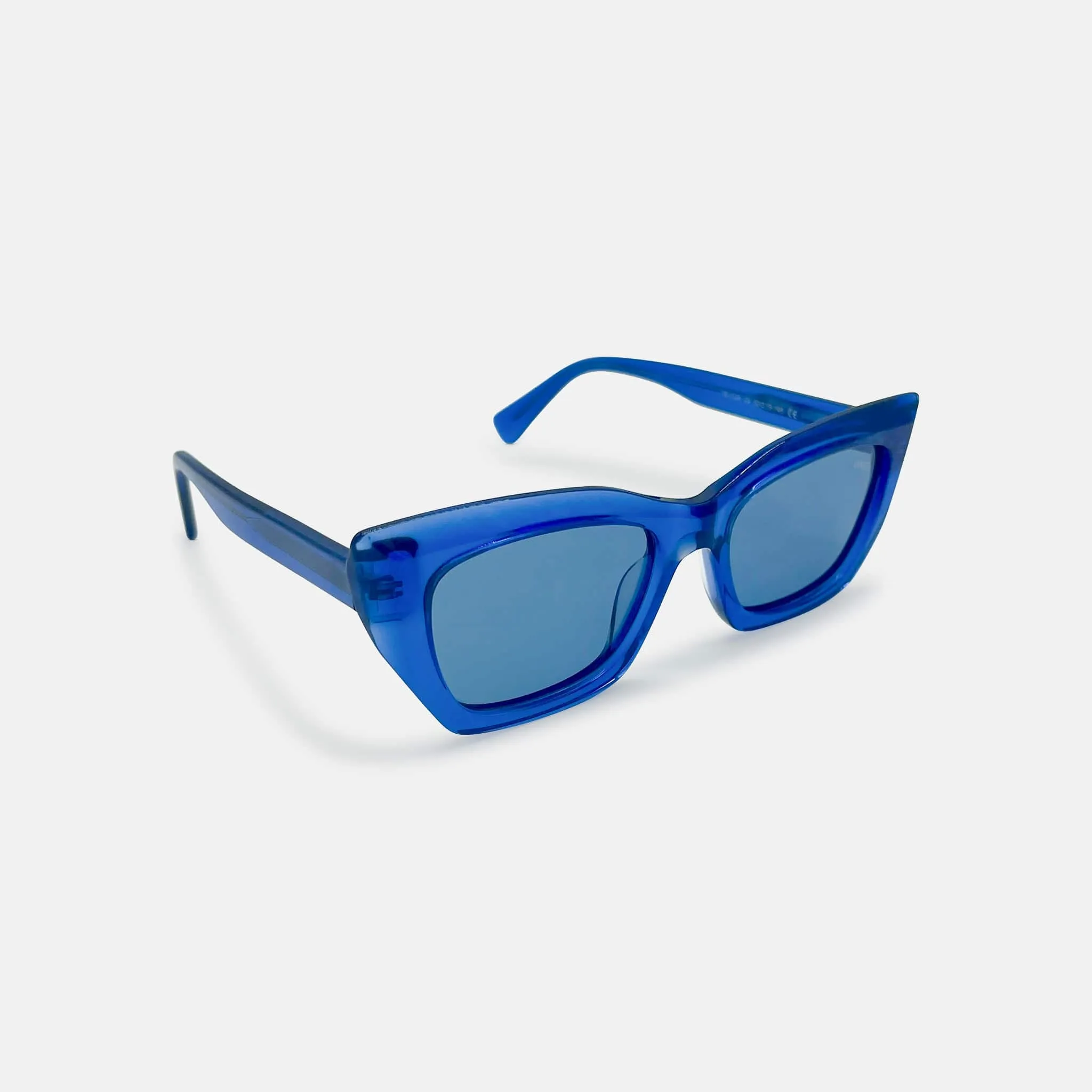 Echo Acetate Rectangle Sunglasses in Blue