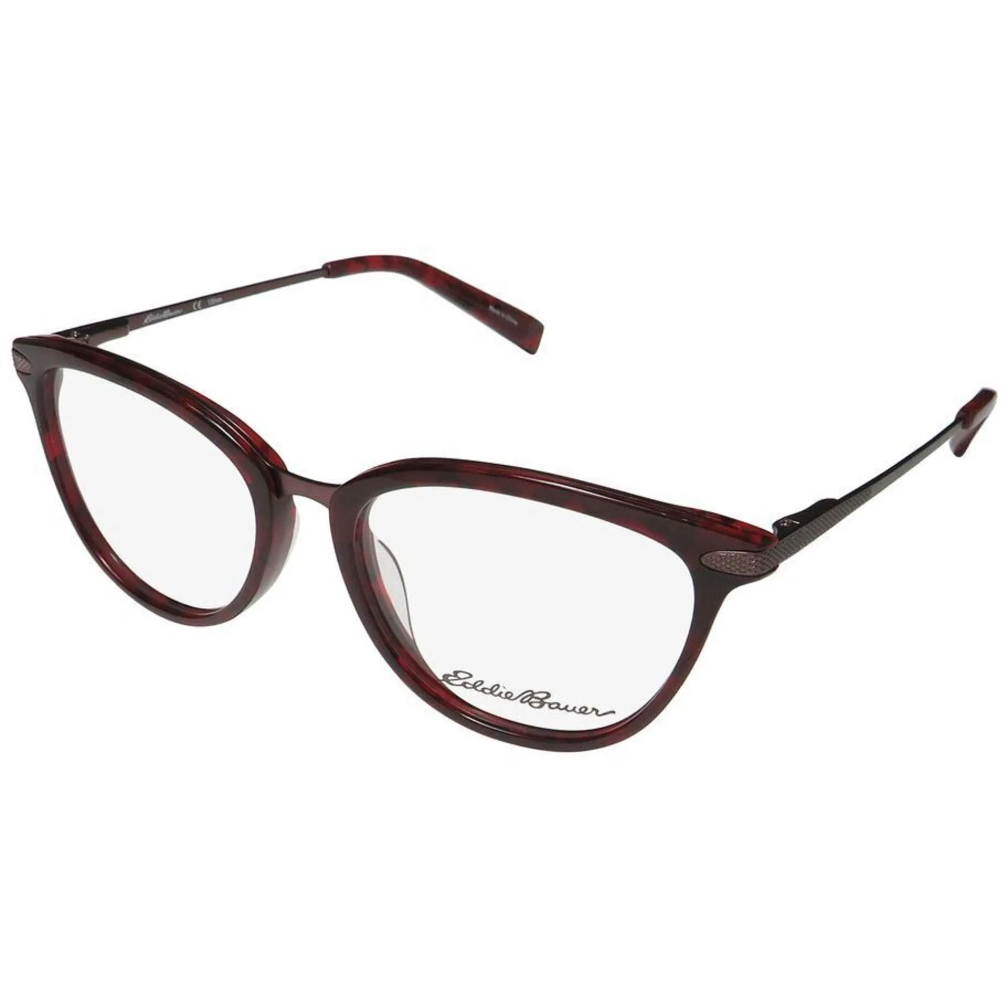 Eddie Bauer Women's Eyeglasses - Red Plastic Cat Eye Frame | EDDIE BAUER 32208 RE