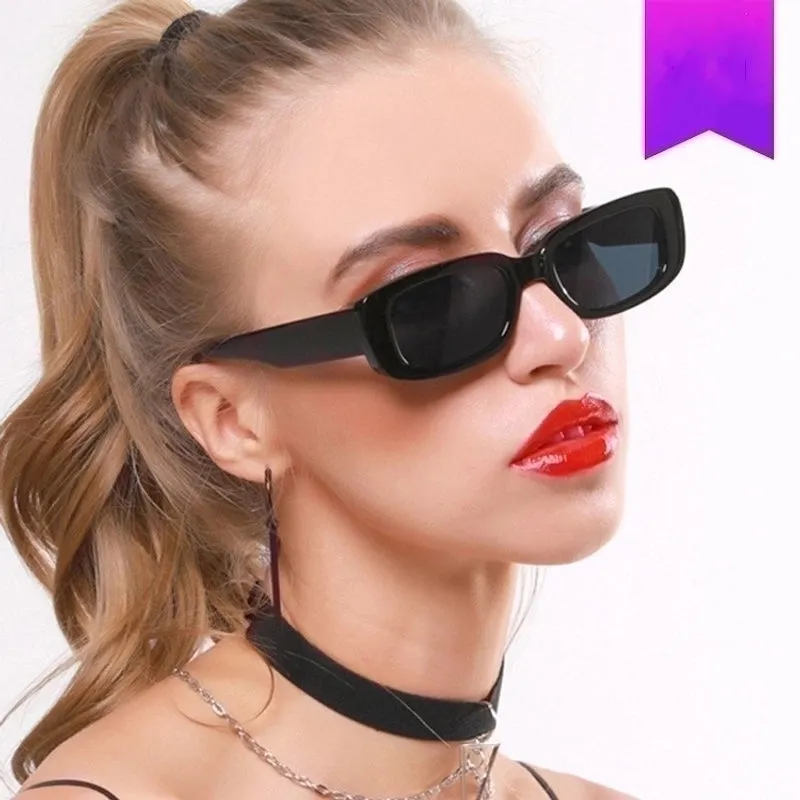 Elegant Hip-hop Retro Resin Square Full Frame Women's Sunglasses