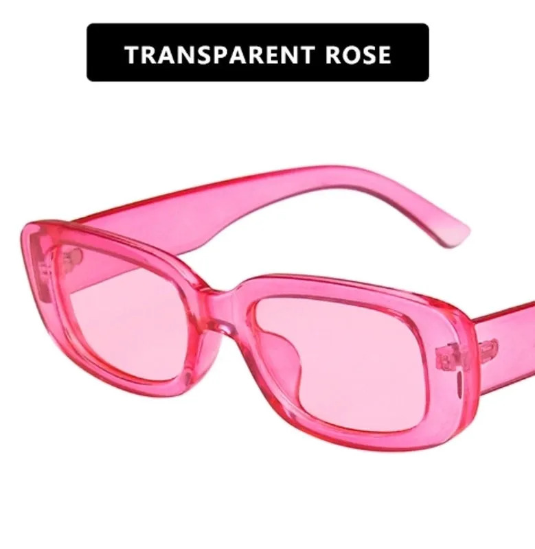 Elegant Hip-hop Retro Resin Square Full Frame Women's Sunglasses