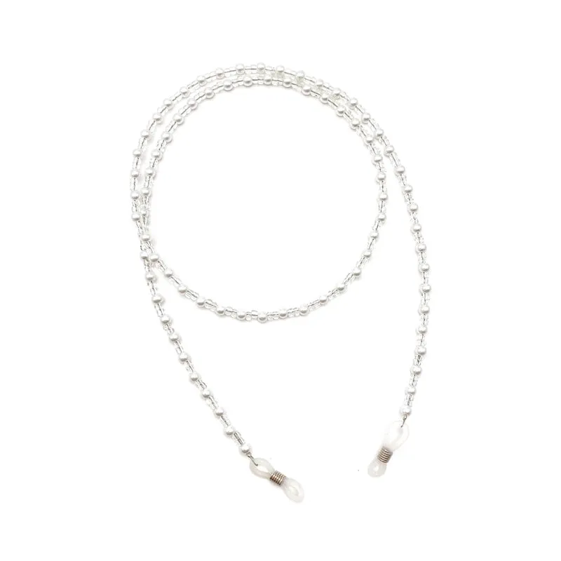 Elegant Simple Style Geometric Artificial Pearl Glass Women's Glasses Chain