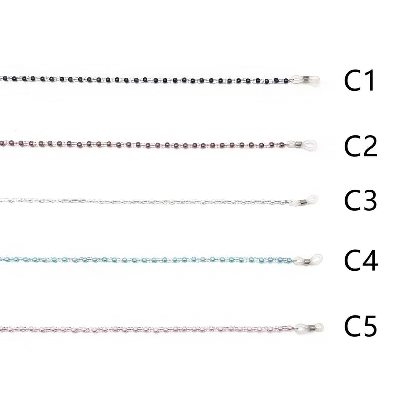 Elegant Simple Style Geometric Artificial Pearl Glass Women's Glasses Chain