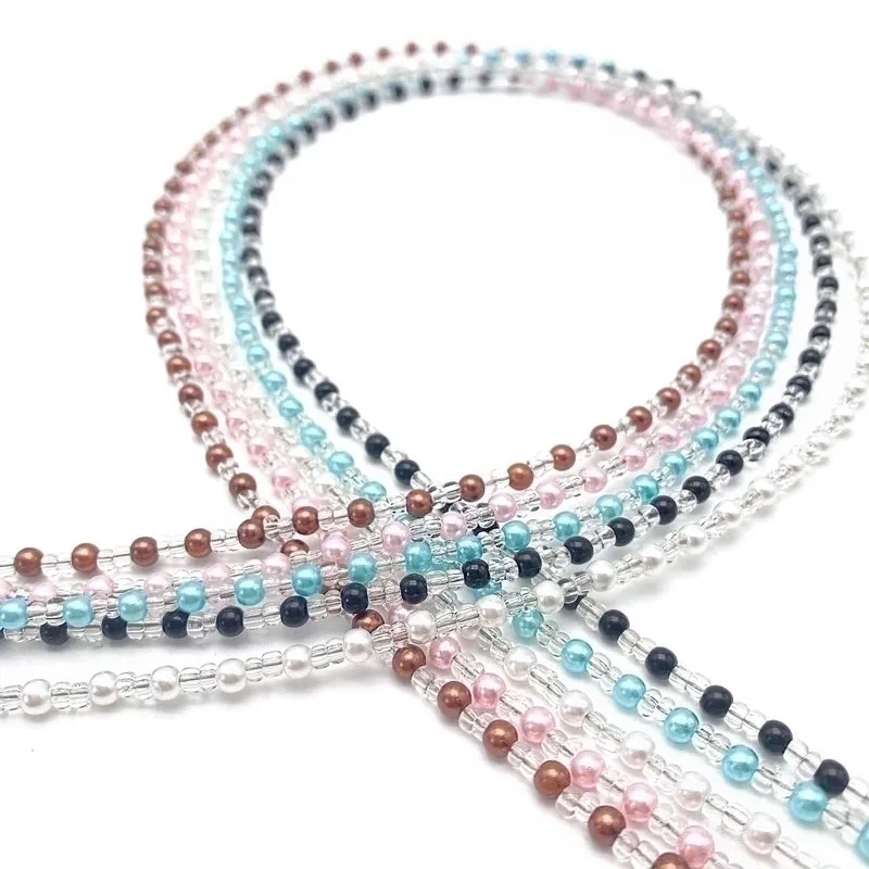 Elegant Simple Style Geometric Artificial Pearl Glass Women's Glasses Chain