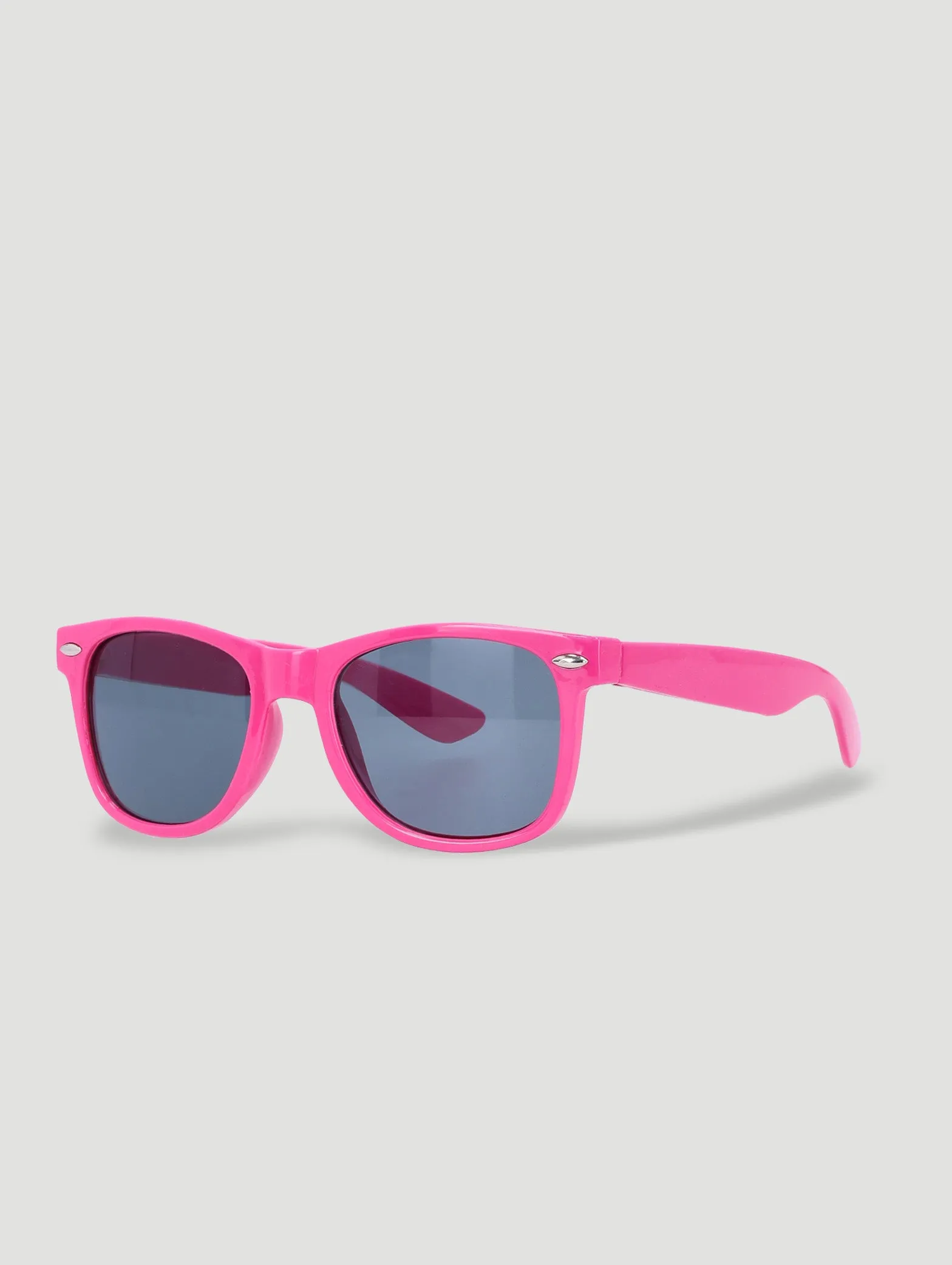 Embroidered Pink Bucket Hat & Sunglasses Set