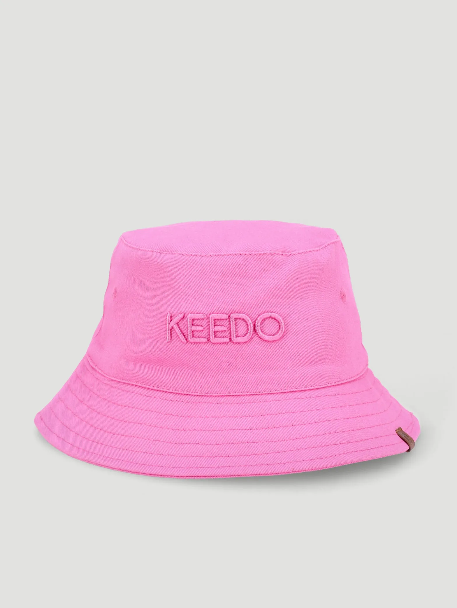 Embroidered Pink Bucket Hat & Sunglasses Set