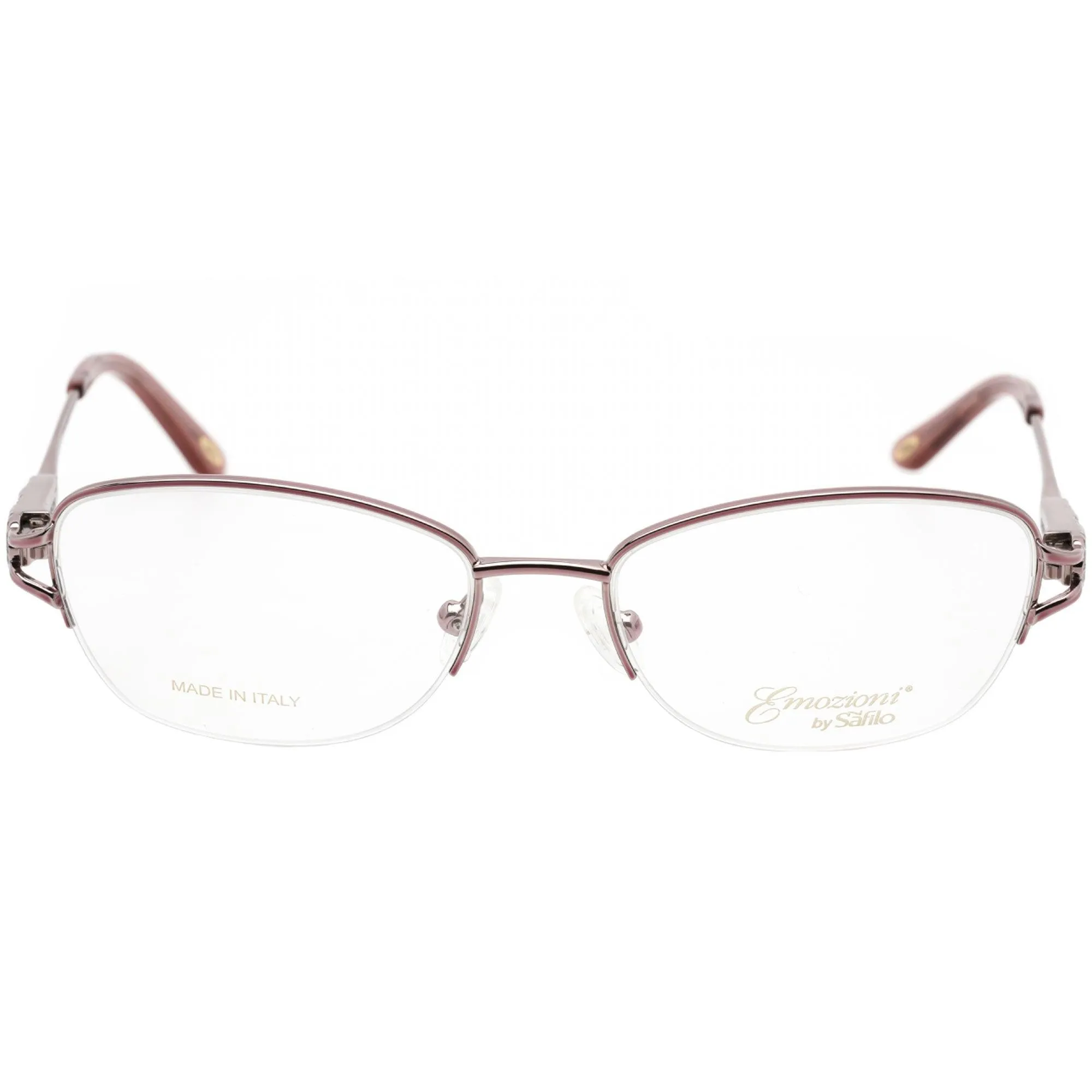 Emozioni Women's Eyeglasses - Light Pink Oval Shaped Metal Frame | EM 4856 0S8R 00
