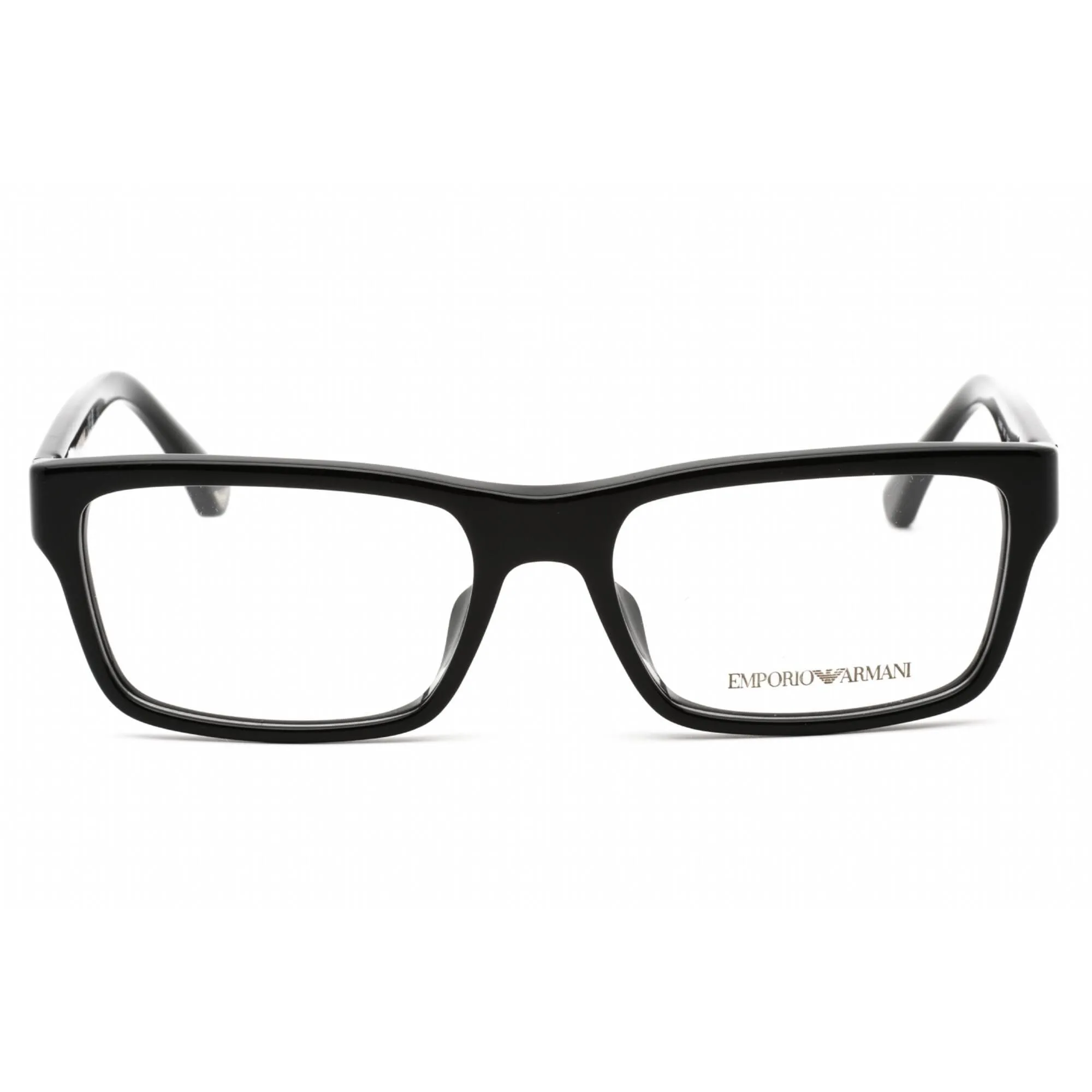 Emporio Armani Women's Eyeglasses - Black Rectangular Clear Demo Lens | EA3050F 5017