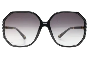 Escada SES227 Z42X Black Designer Gold Italy Sunglasses