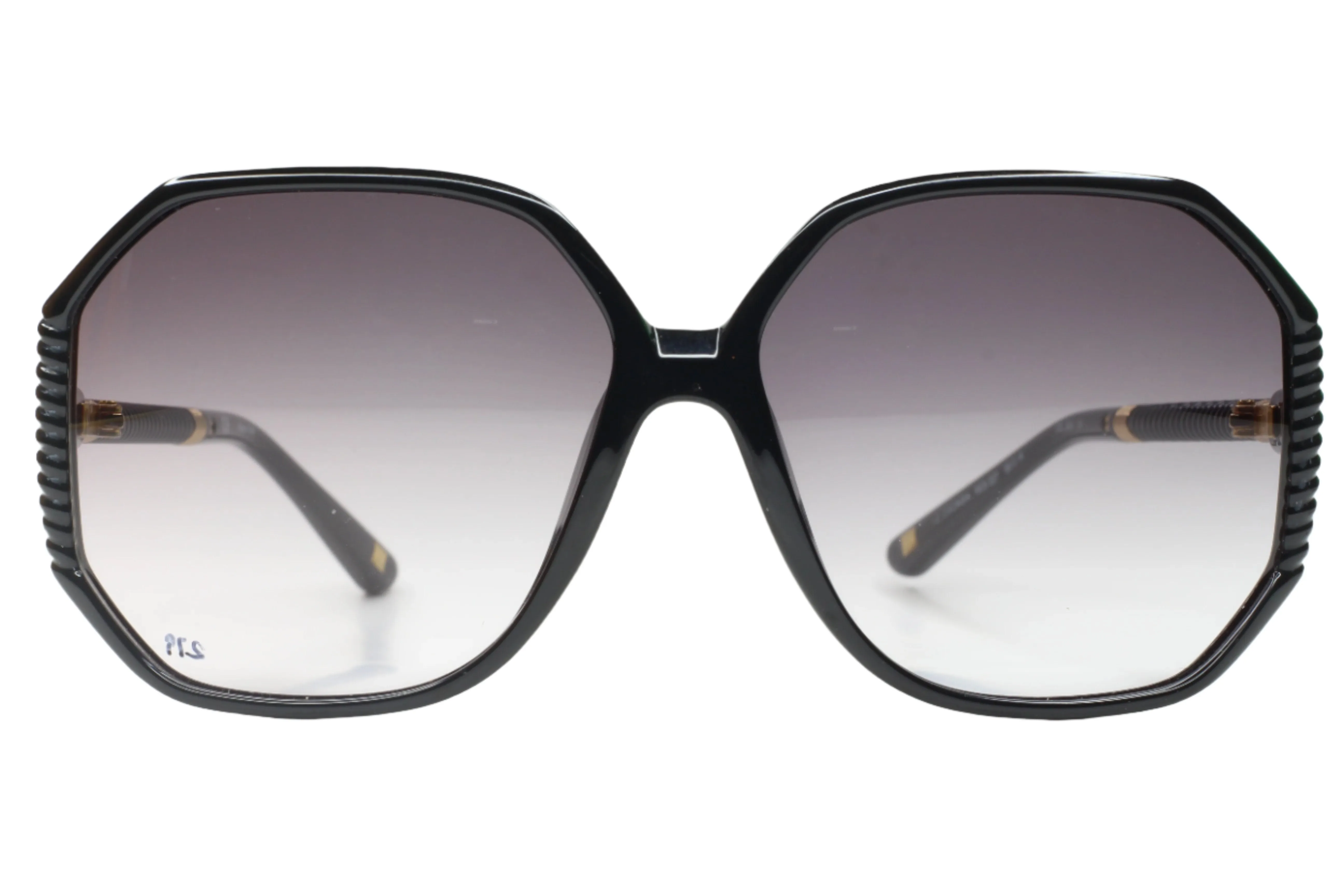 Escada SES227 Z42X Black Designer Gold Italy Sunglasses