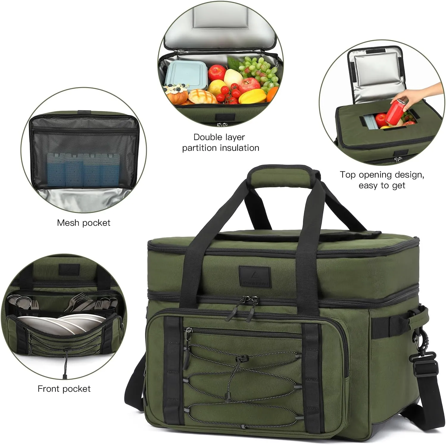 Extra Large Trolley Cooler Bag with Wheels