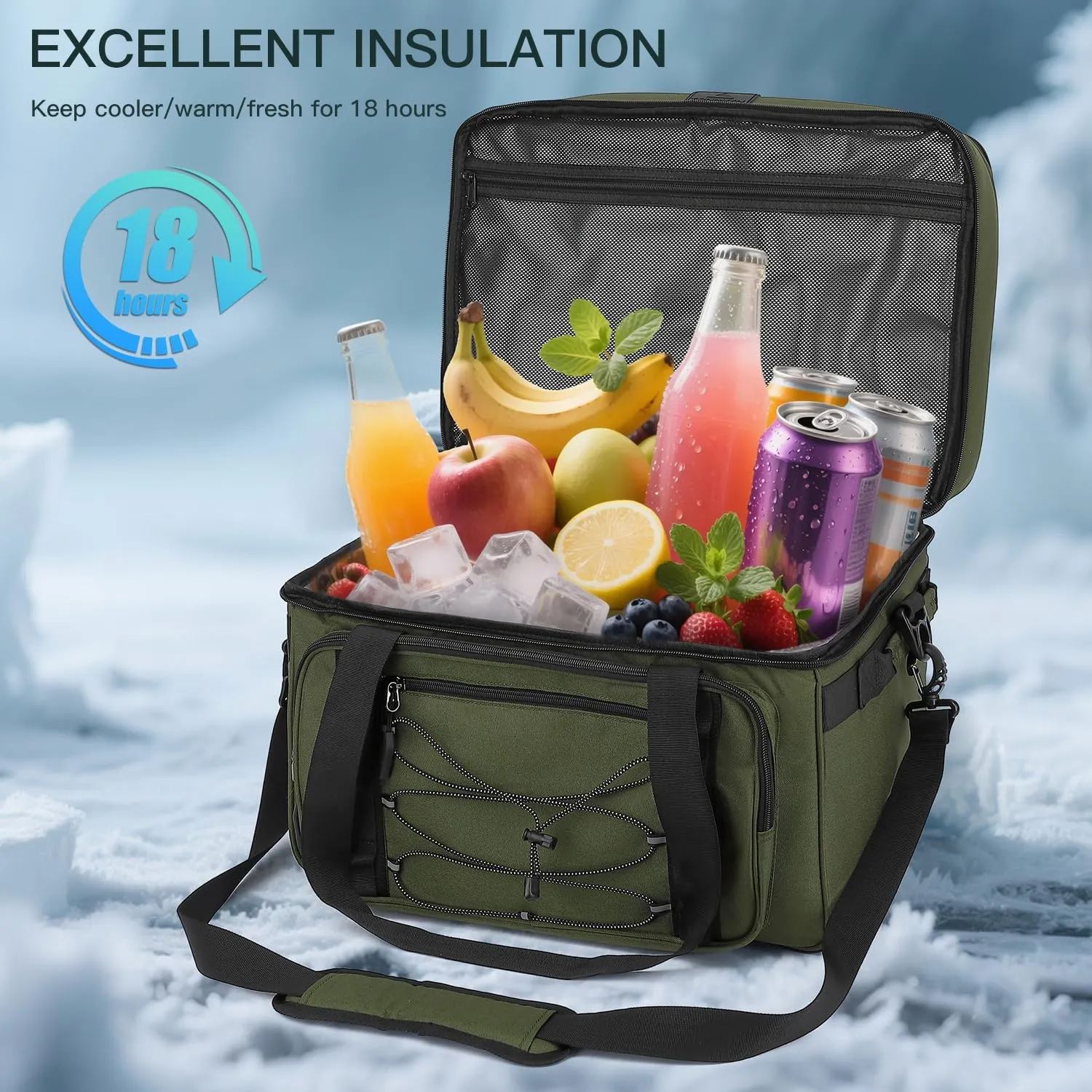 Extra Large Trolley Cooler Bag with Wheels