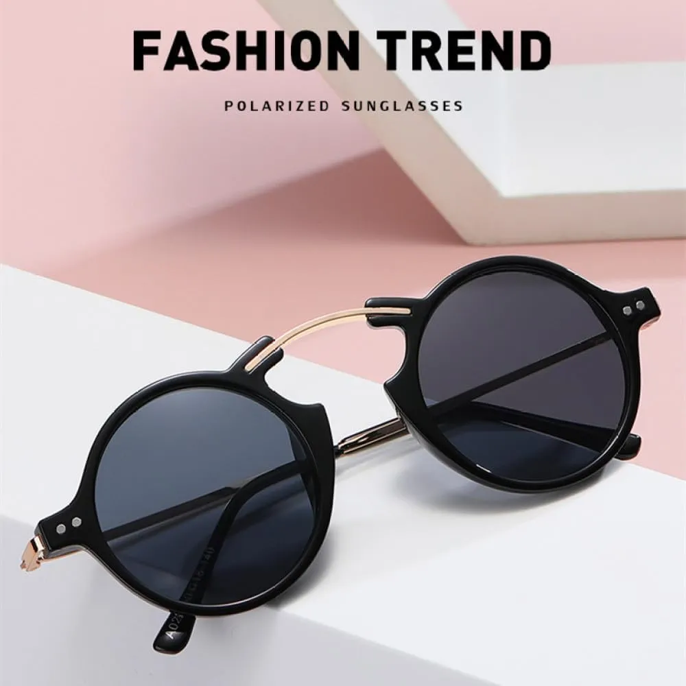 Fashion Metal SteamPunk Round Small Frame Sunglasses Women Vintage Sun Glasses Female Sexy Shade Men