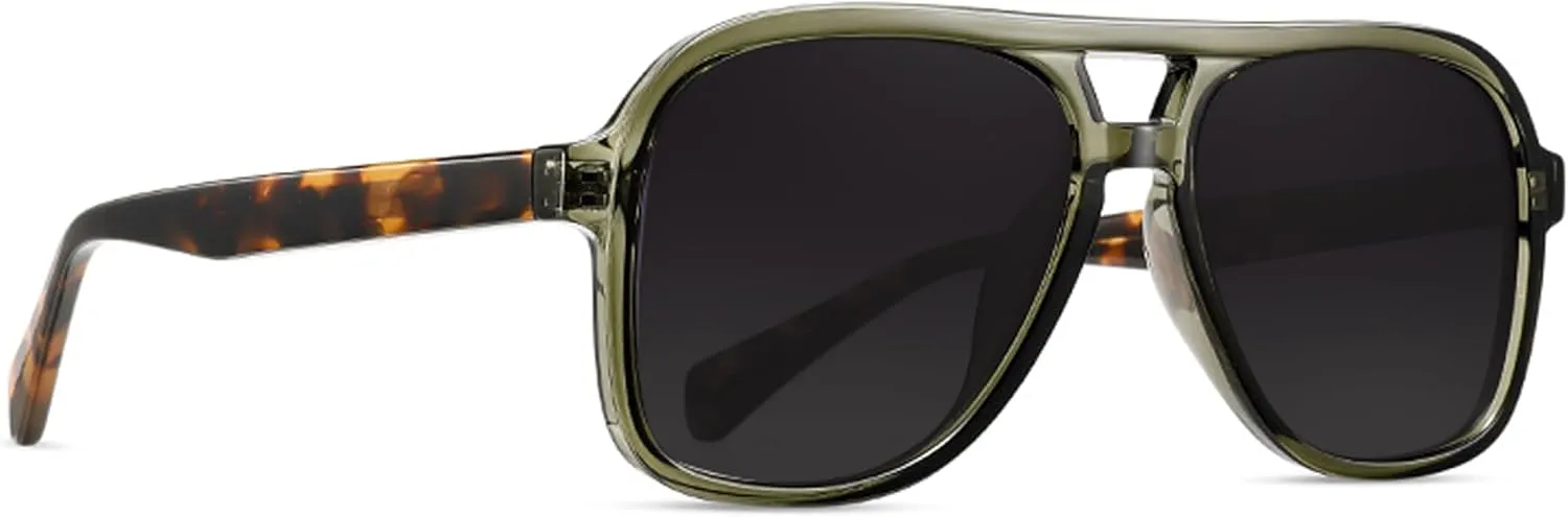 Fashion Pilot Full Lens polarized Reading Sunglasses for Men Women Cycling Driving Sports Readers