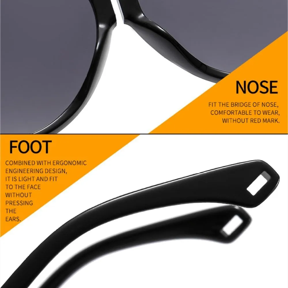 Fashion Pilot Sunglasses Women Retro Double Color Eyewear Shades UV400 Men Trending Gradient Punk Sun Glasses