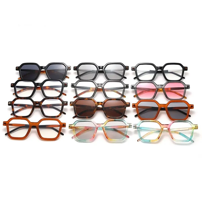 Fashion Retro Designer Square Sunglasses For Women Men