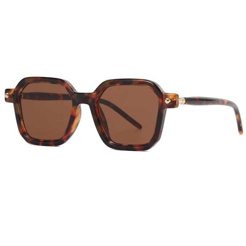 Fashion Retro Designer Square Sunglasses For Women Men