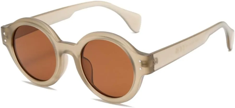 Fashion Round Sunglasses Women Men Retro Sun Glasses Vintage Trendy Small Frame Shades Eyewear Uv400