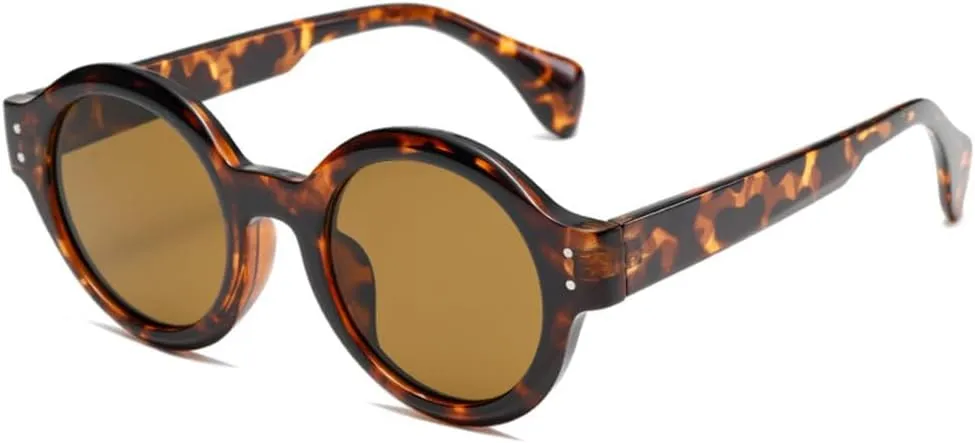 Fashion Round Sunglasses Women Men Retro Sun Glasses Vintage Trendy Small Frame Shades Eyewear Uv400