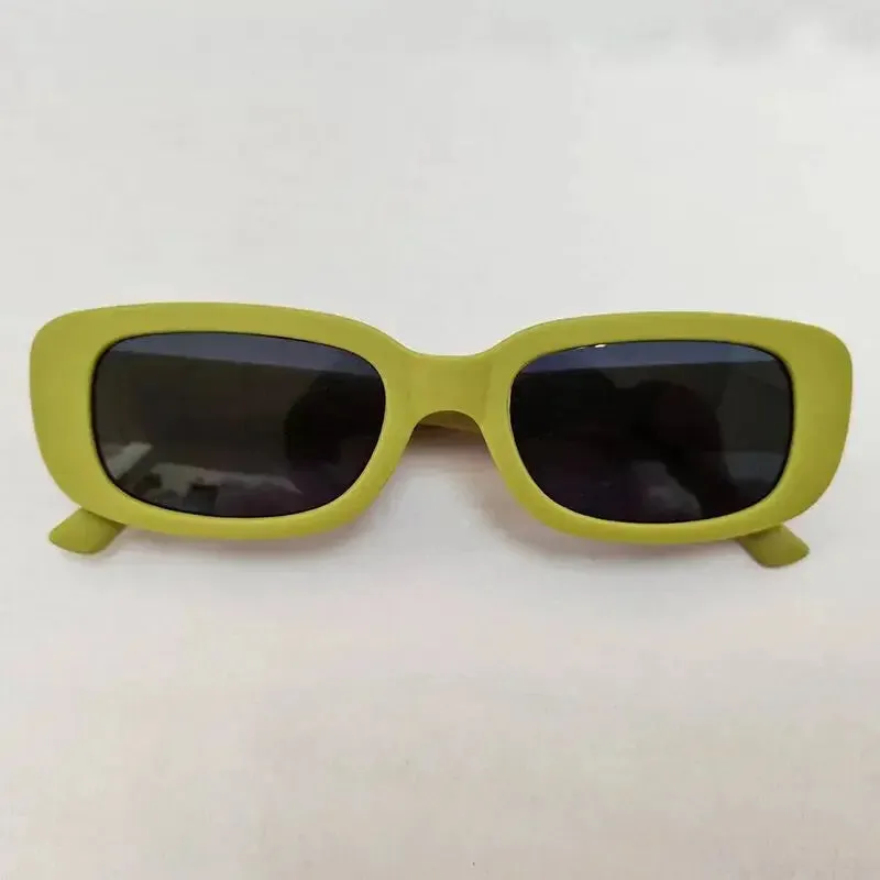 Fashion Sunglasses Classic Retro Square Glasses Women Vintage Eyewear Travel Small Rectangle Anti-Glare Sun Glasses
