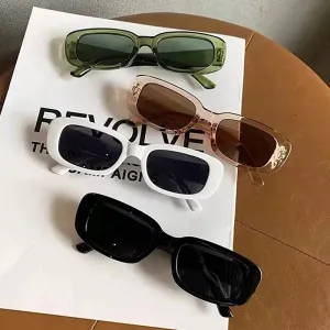 Fashion Sunglasses Classic Retro Square Glasses Women Vintage Eyewear Travel Small Rectangle Anti-Glare Sun Glasses