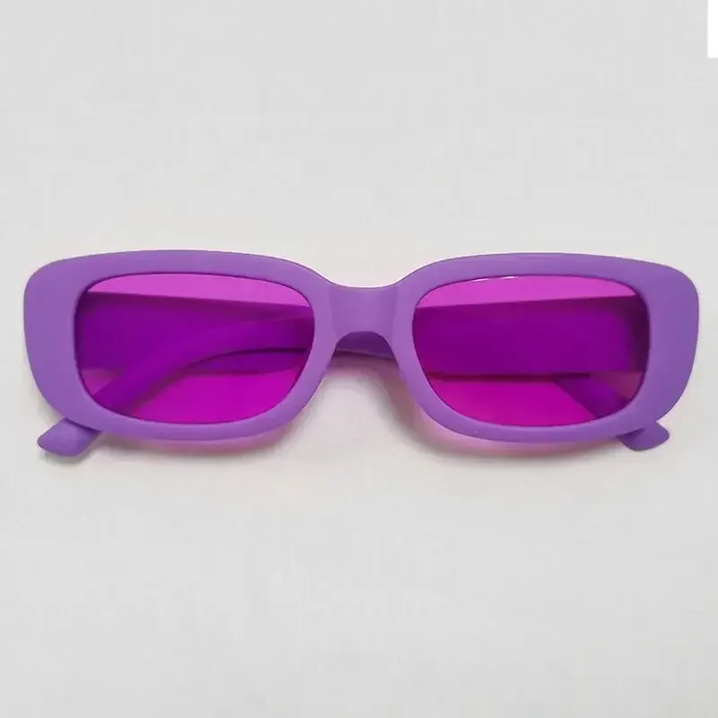 Fashion Sunglasses Classic Retro Square Glasses Women Vintage Eyewear Travel Small Rectangle Anti-Glare Sun Glasses
