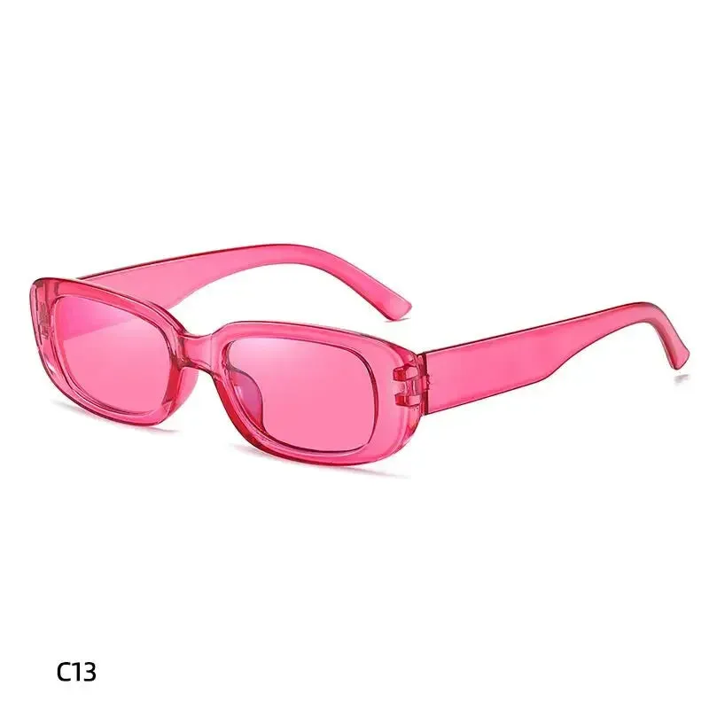 Fashion Sunglasses Classic Retro Square Glasses Women Vintage Eyewear Travel Small Rectangle Anti-Glare Sun Glasses