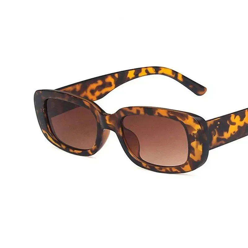 Fashion Sunglasses Classic Retro Square Glasses Women Vintage Eyewear Travel Small Rectangle Anti-Glare Sun Glasses