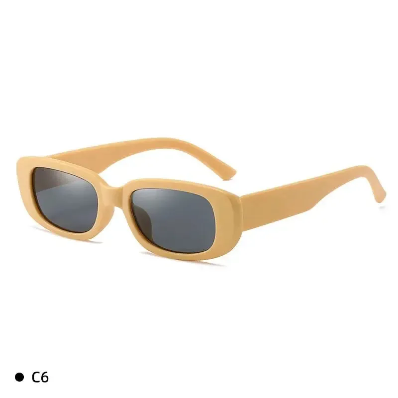 Fashion Sunglasses Classic Retro Square Glasses Women Vintage Eyewear Travel Small Rectangle Anti-Glare Sun Glasses