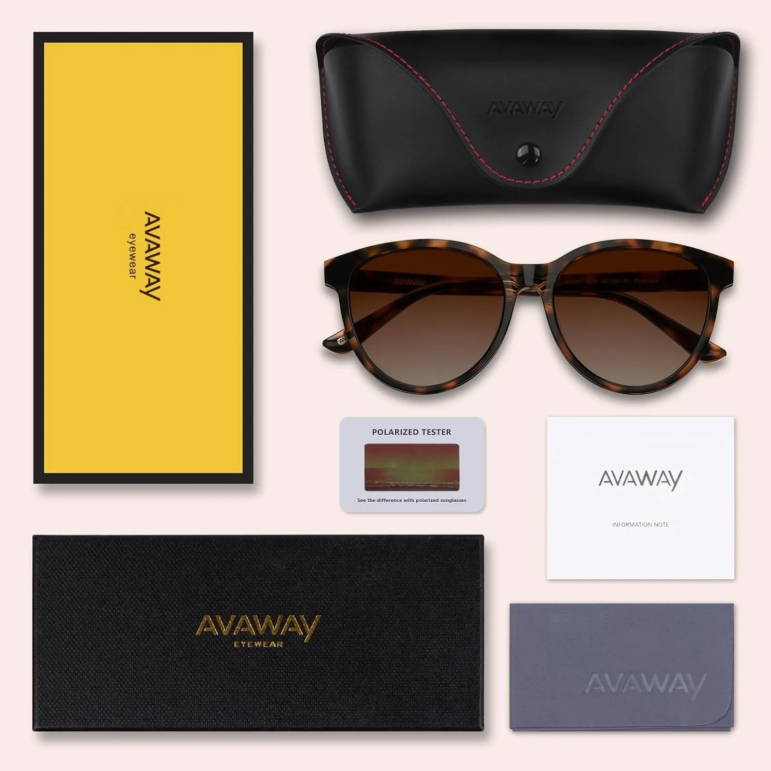 Fashion Sunglasses for Women Polarised UV Protection Ladies Eyewear for Photography Wandern Travelling Driving,Category 3
