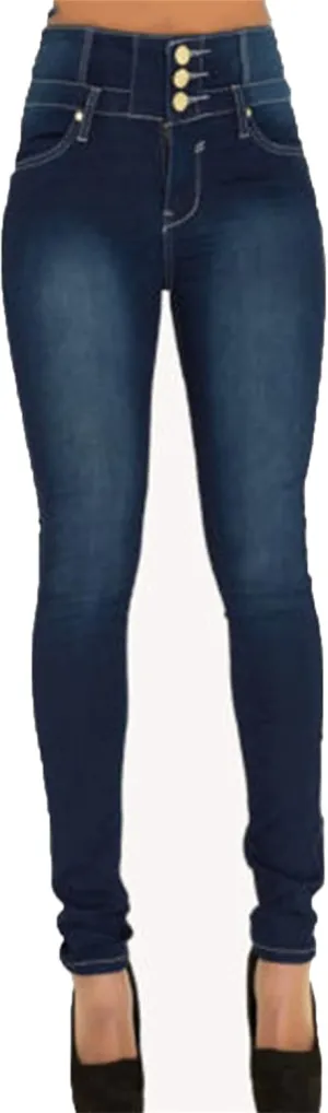 Fashion Womens Plus Size Butt Lift High Waist Skinny Jeans Denim Pants Stretch Slim Length Jeans