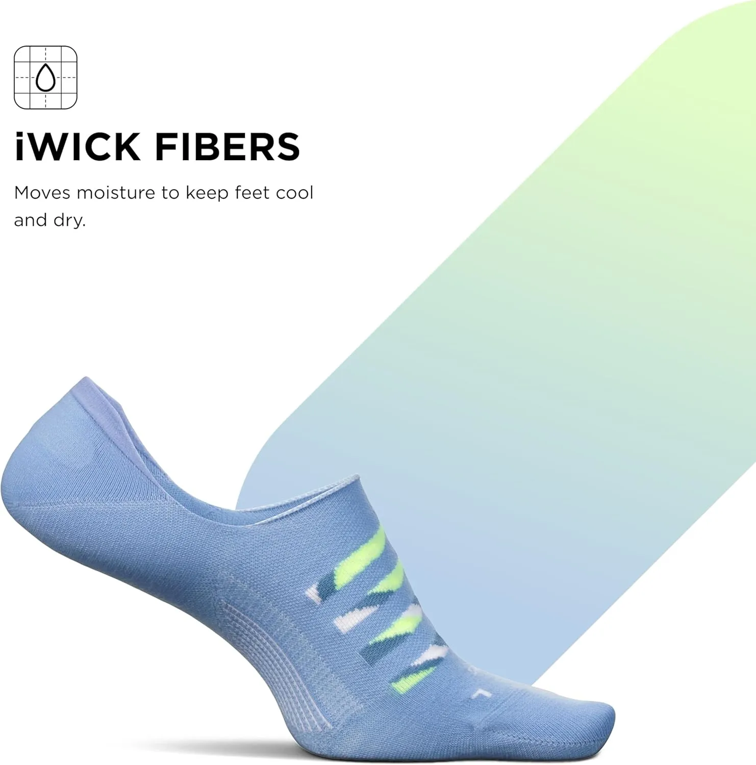 Feetures Everyday Ultra Light Cushion Invisible Sock for Women - Anti-Slip Sock Liner - (1 Pair)